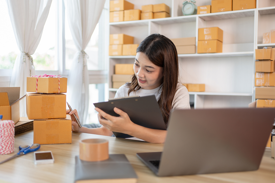 Person with packages