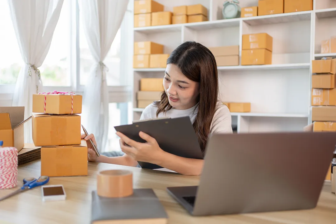 Person with packages