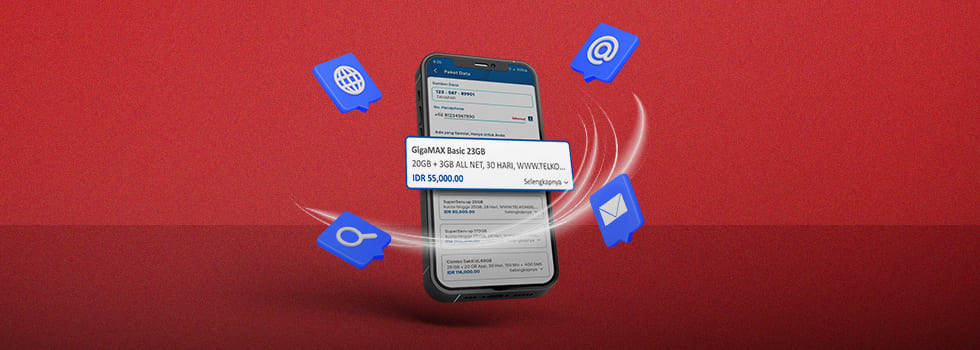 Get Discount up to 5% off on Telkomsel Mobile Data Packages! image