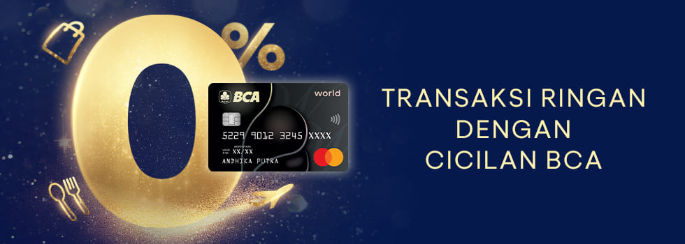 Cicilan BCA 0% up to 12 Months with BCA Mastercard World Credit Card image