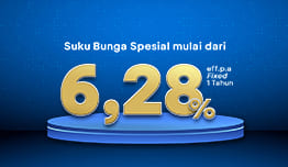 Dapatkan suku bunga khusus mulai dari 6,28% untuk Kredit Produktif dengan Agunan Surat Berharga Negara (SBN) image