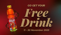 Get 1 Bottle of Teh Pucuk at Food Destination image