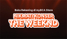 Open a savings account at myBCA Store PIM 2 to Get The Weeknd Tickets image