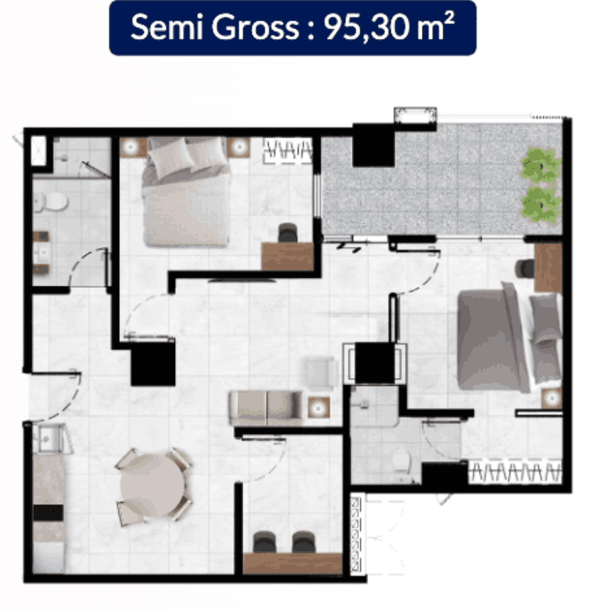 Anwa Residence Apartemen at Bintaro