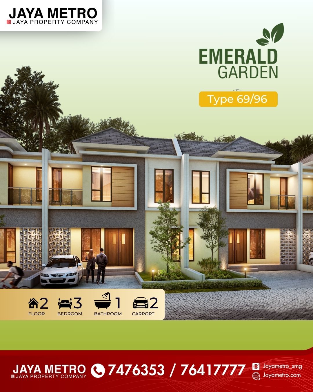 Kawasan Bukit Kencana Jaya - Cluster Emerald Garden & Ruko BKJ