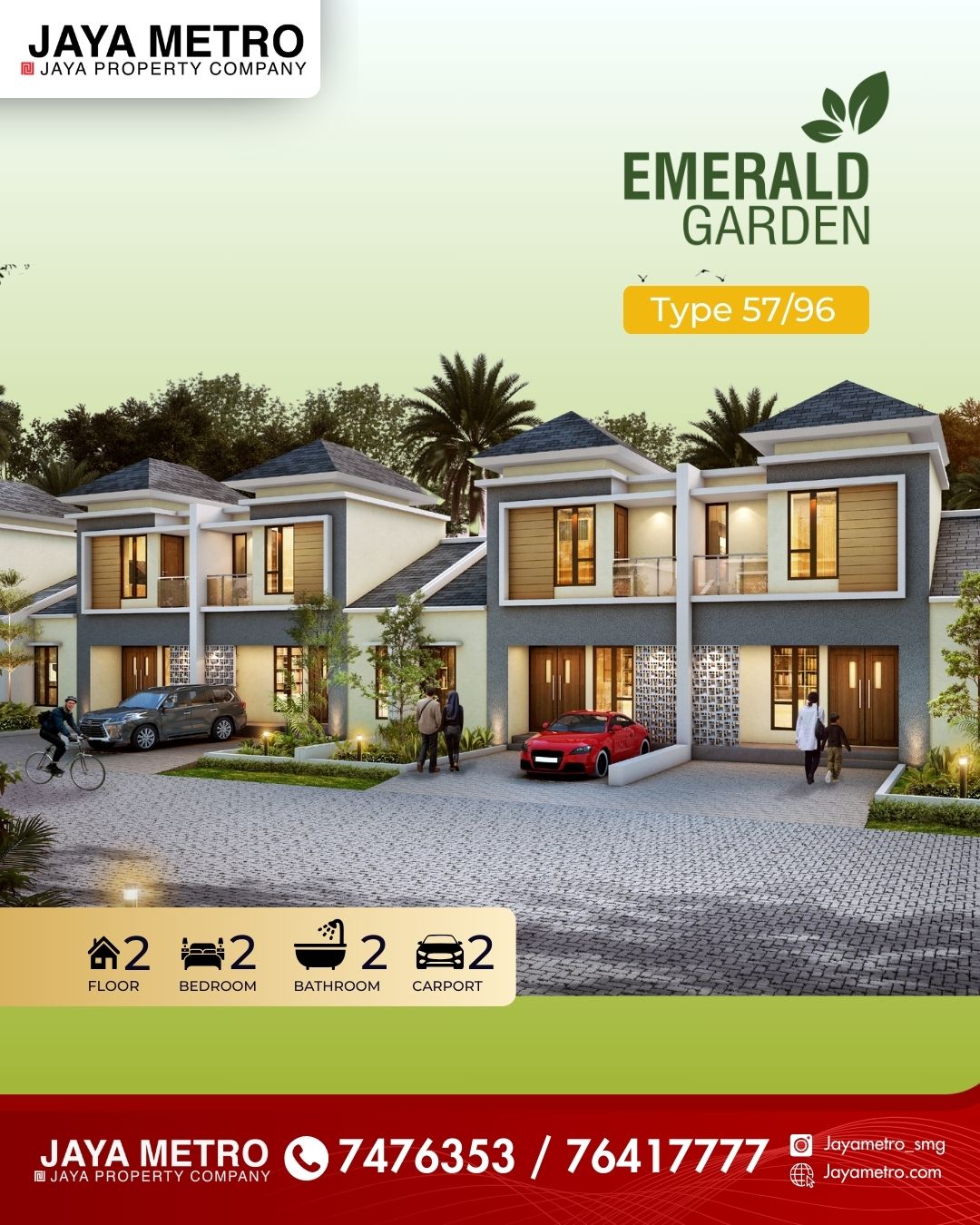 Kawasan Bukit Kencana Jaya - Cluster Emerald Garden & Ruko BKJ
