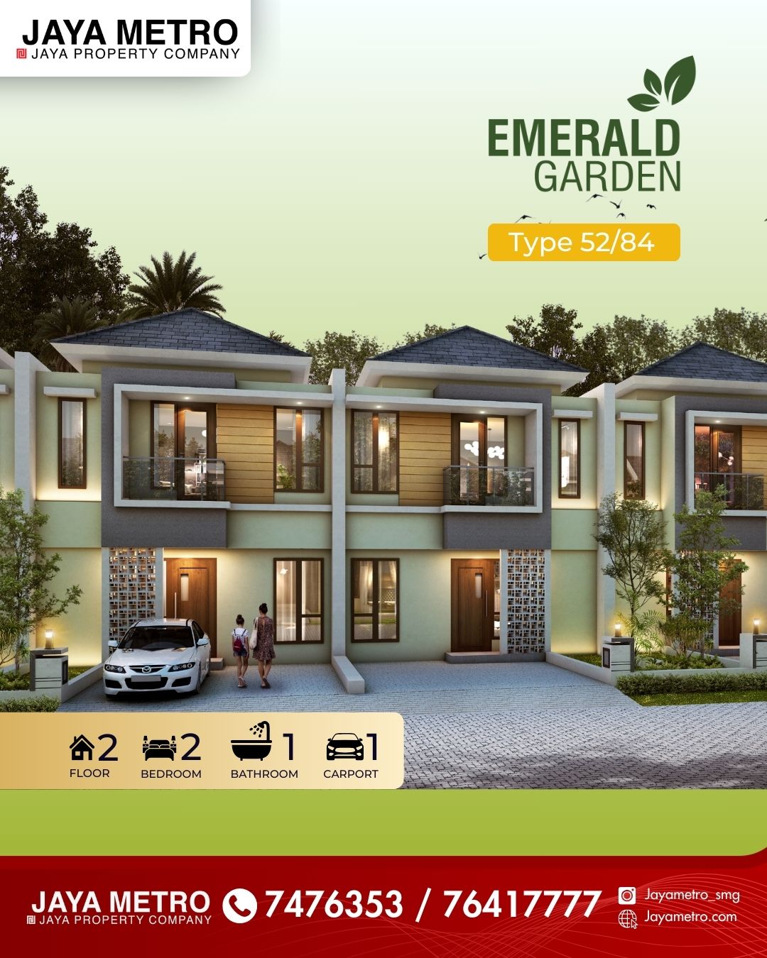 Kawasan Bukit Kencana Jaya - Cluster Emerald Garden & Ruko BKJ