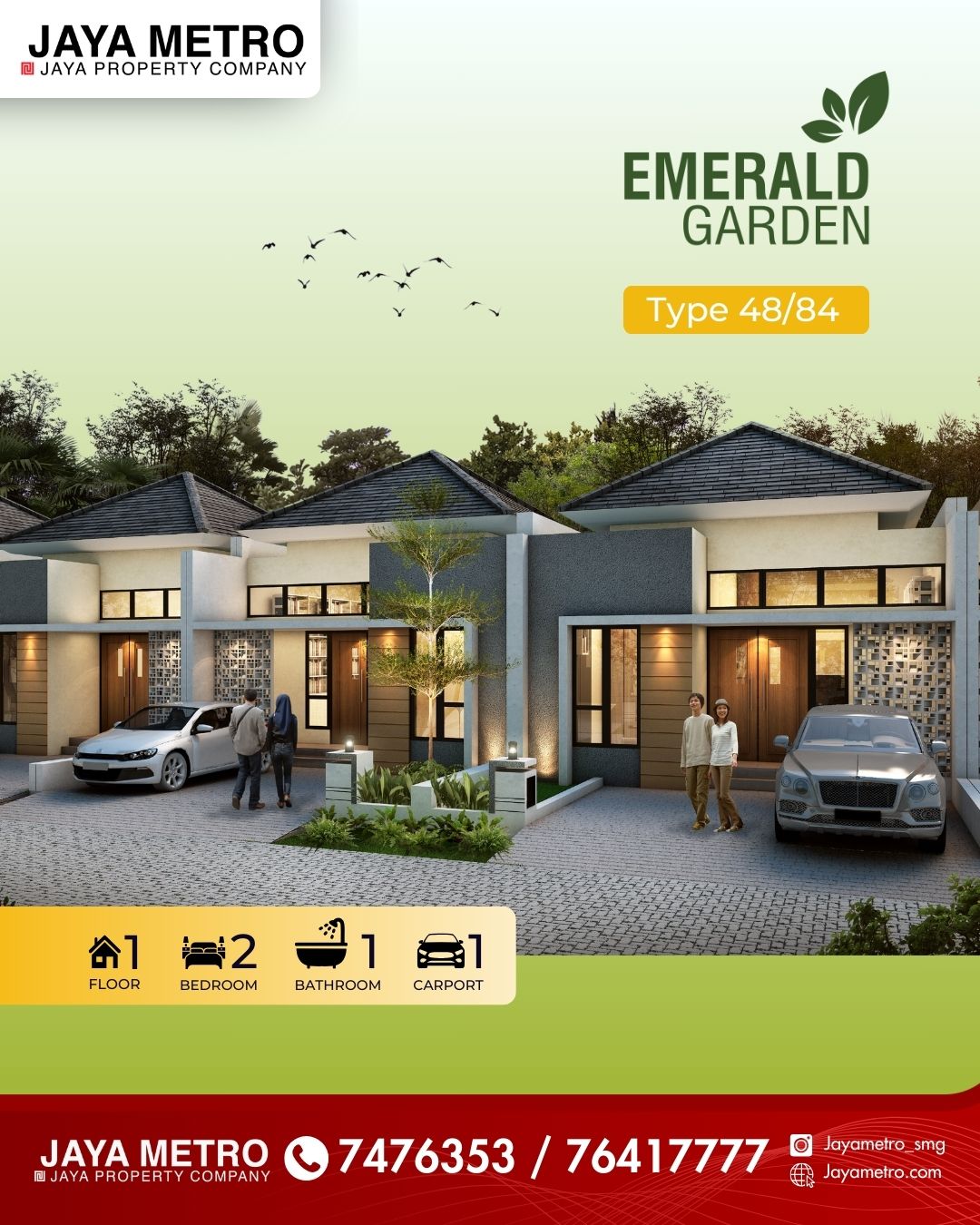 Kawasan Bukit Kencana Jaya - Cluster Emerald Garden & Ruko BKJ