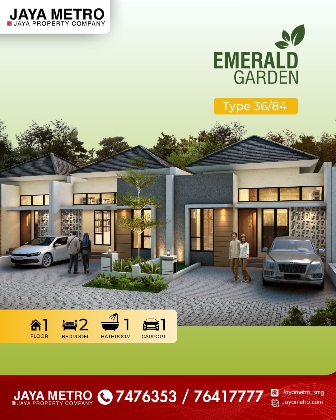 Kawasan Bukit Kencana Jaya - Cluster Emerald Garden & Ruko BKJ