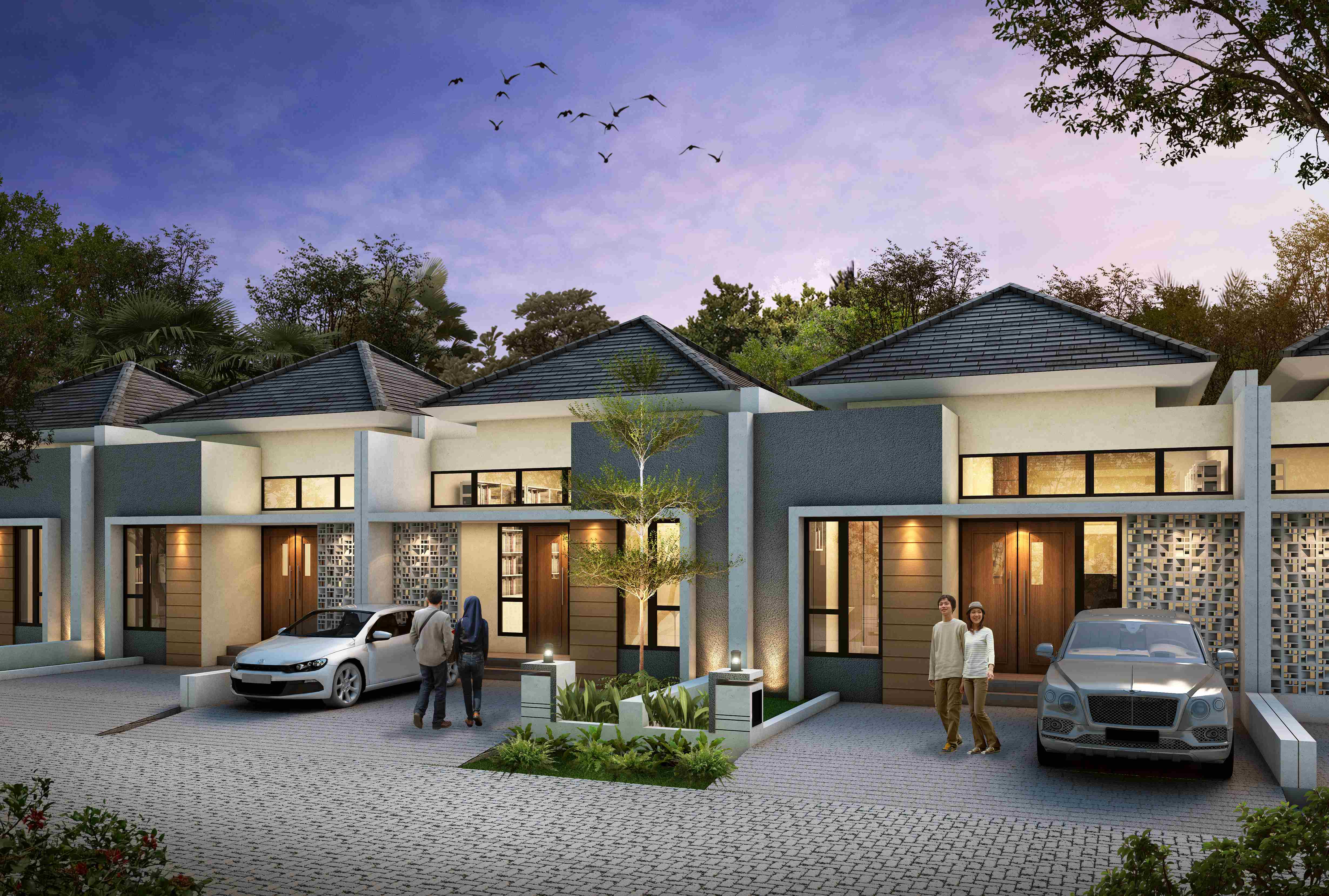 kawasan bukit kencana jaya - cluster emerald garden & ruko bkj