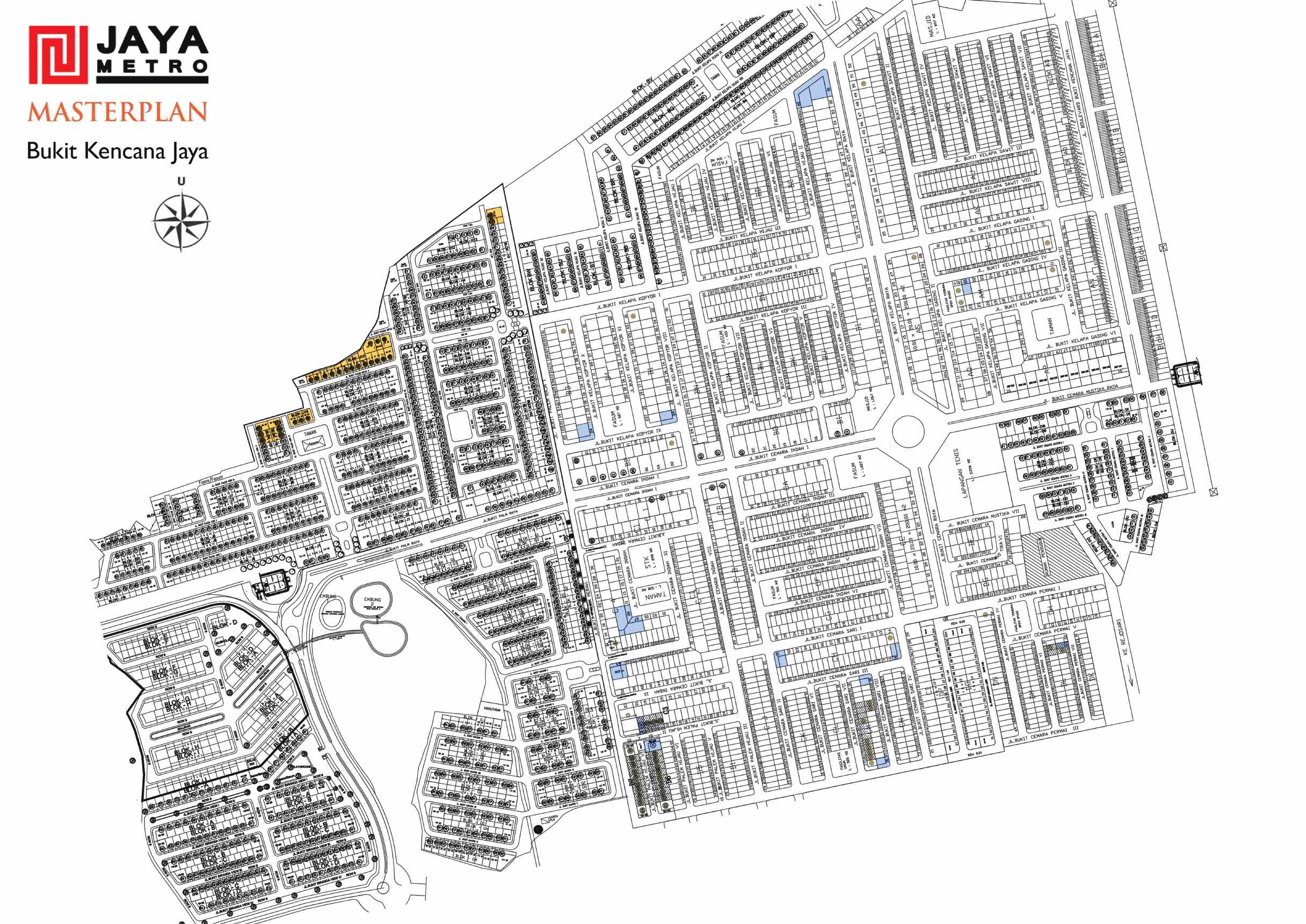 Kawasan Bukit Kencana Jaya - Cluster Emerald Garden & Ruko BKJ