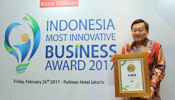 Hadirkan Inovasi Layanan dan Produk secara Berkesinambungan, BCA Raih Penghargaan Most Innovative Business Award
