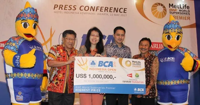BCA Indonesia Open Superseries Premier 2017 Para Pebulutangkis Top Dunia Perebutkan Total Hadiah USD 1 Juta
