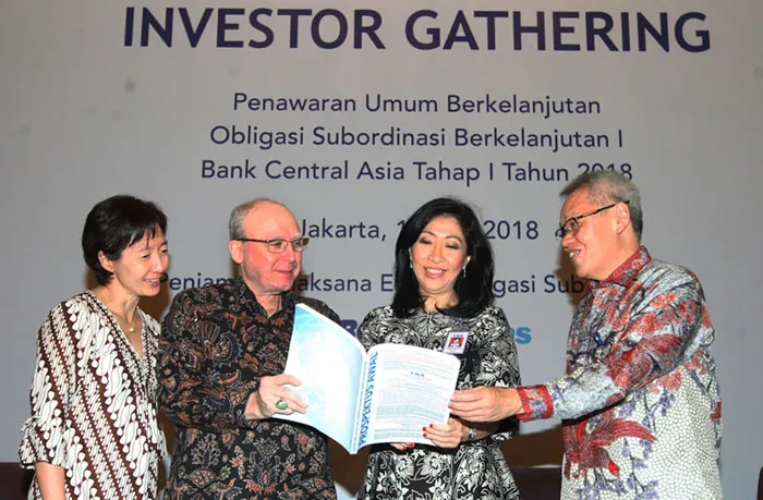 BCA Terbitkan Obligasi Subordinasi Berkelanjutan Tahap I Rp500 miliar