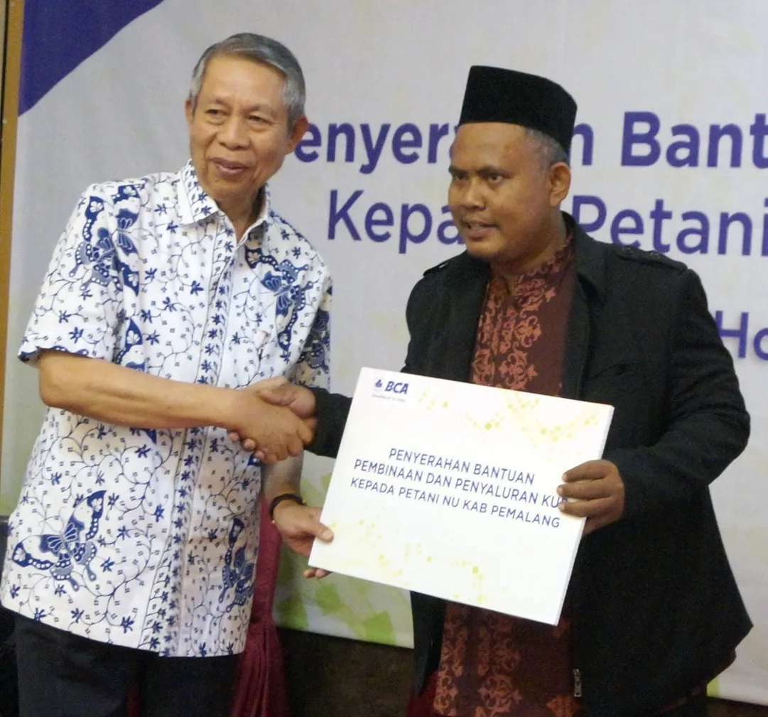 BCA Memberikan Bantuan Pembinaan Dan Penyaluran KUR Kepada  Petani NU Di Daerah Pemalang Dan Jepara 