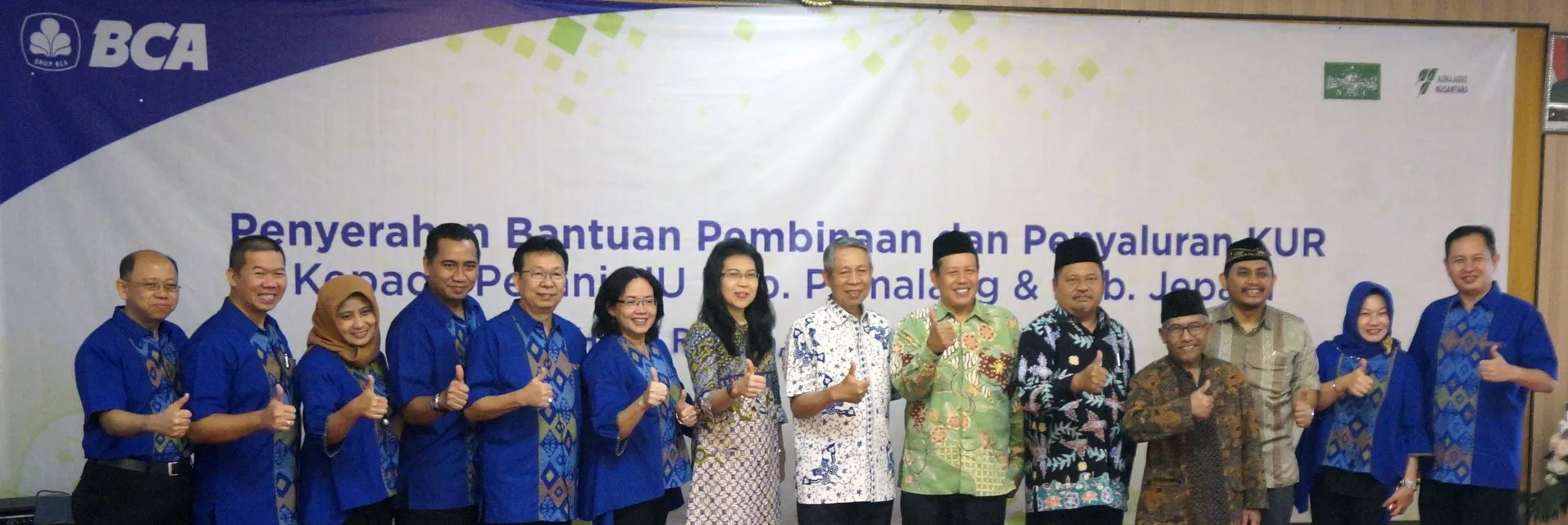 BCA Memberikan Bantuan Pembinaan Dan Penyaluran KUR Kepada  Petani NU Di Daerah Pemalang Dan Jepara 