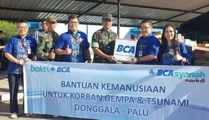 BCA serta BCA Syariah Berikan Donasi untuk Bantu Ringankan Beban Masyarakat Palu dan Donggala