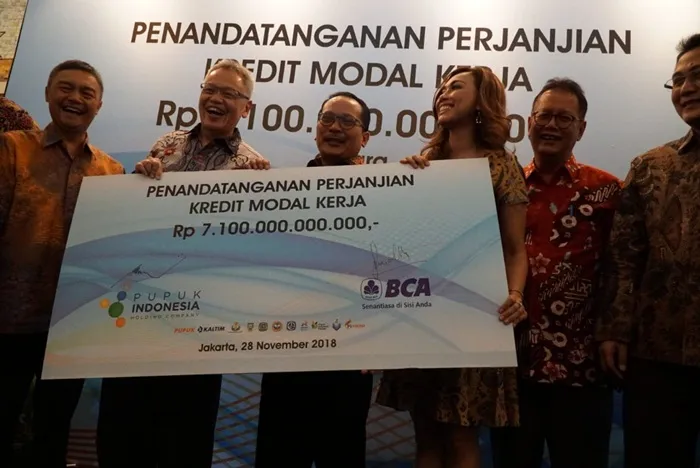 BCA Kucurkan Kredit Rp 7,1 Triliun ke Grup Pupuk Indonesia