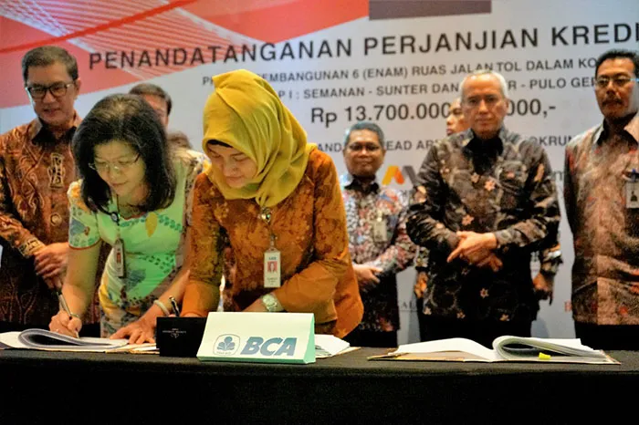 Percepat Proyek Enam Ruas Tol Dalam Kota, BCA Salurkan Kredit Rp1 Triliun kepada PT Jakarta Tollroad Development (JTD)